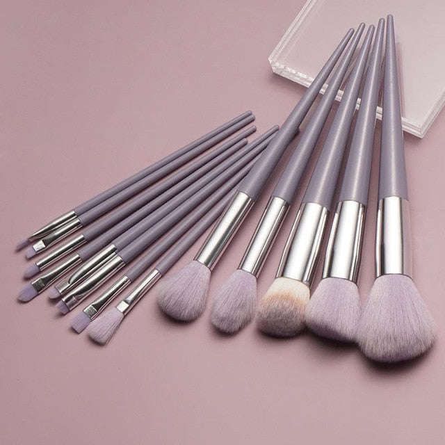 13pcs soft fluffy makeup brushes set for cosmetics